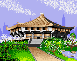 "Japanese Dojo" - Amiga pixelart dempsey-94